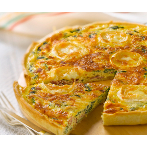 Tarte aux poireaux et fromage de chèvre