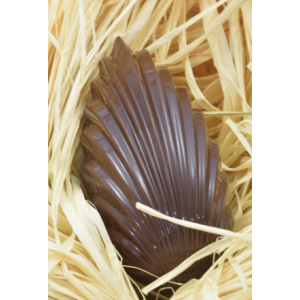 Oeuf coquillage noir ou lait - 12 cm