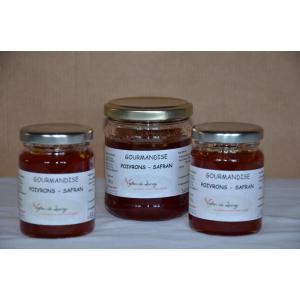 Confiture de poivrons rouges safranée