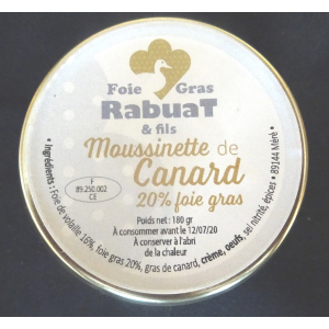 Moussinette, 20% foie gras