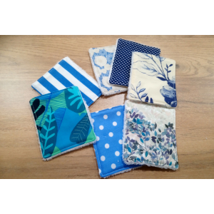 Lingette lavable 'azur'