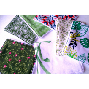 Lingette lavable 'vert'