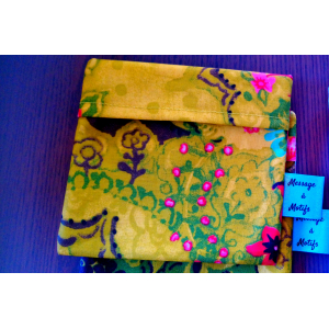 Pochette lavable 'vert'