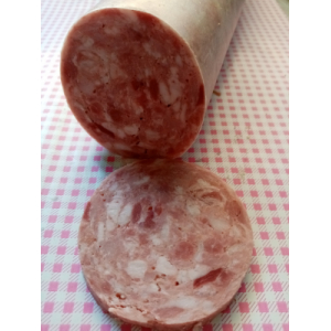 Y/saucisson cuit à l'ail.