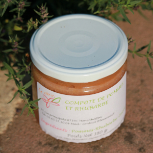 Compote pomme rhubarbe