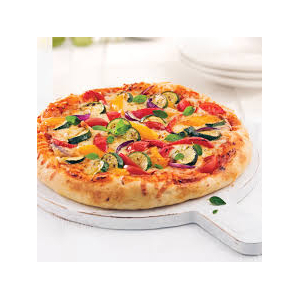 Pizza aux légumes d'alsace nouveaux, ail des ours