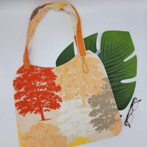 Tote bag arbres jaune
