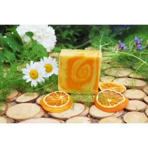 Savon surgras orange abricot ylang