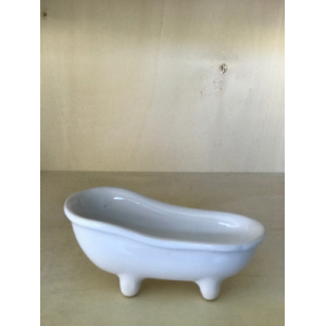 Porte-savon baignoire blanc