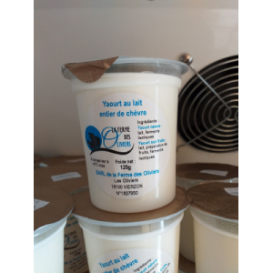 Yaourt nature au lait de chèvre