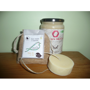 Savon douche à suspendre 'happy api'