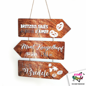 Déco murale flèches alsace – directions gourmandes