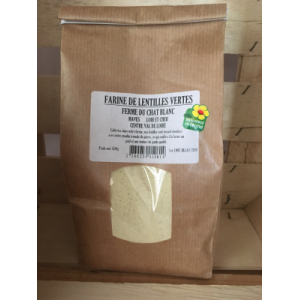 Farine de lentilles vertes