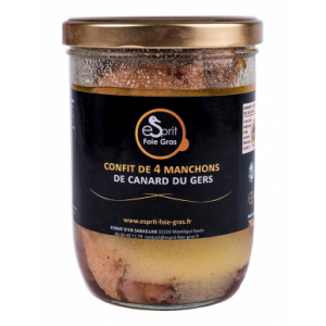 Confit de 4 manchons de canard du gers - 700 g