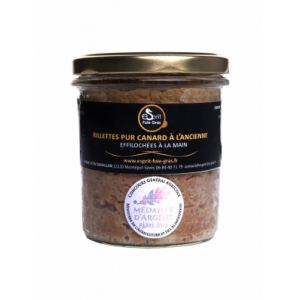 Rillettes pur canard à l'ancienne effilochées à la main - 250 g