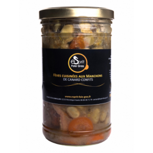Fèves cuisinées aux manchons de canard confits 850 g