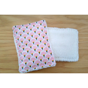 Eponge lavable microfibre 'rose'