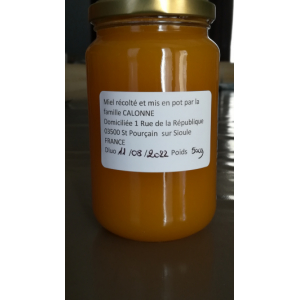 Miel de fleurs/tournesol cremeux