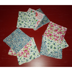 Lot de 3 carrés de coton