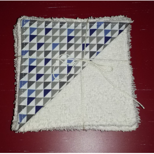 Lot de 6 carrés de coton