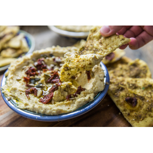 Galettes spécial houmous au zaahtar et au thym