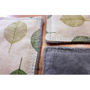 Eponge lavable microfibre 'feuille'