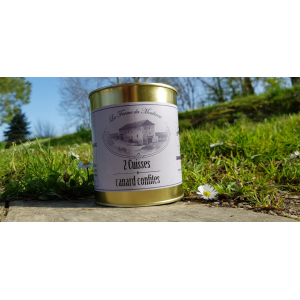 2 cuisses de canard confites