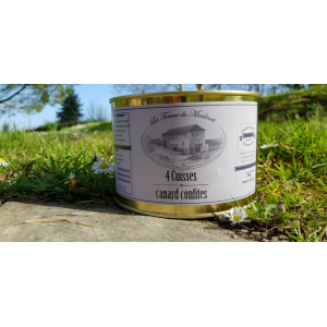 4 cuisses de canard confites