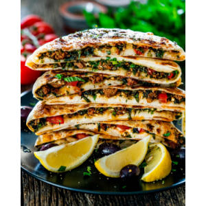 Pain à la semouline farci aux épices douces