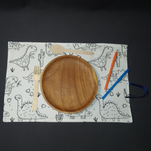 Set de table à colorier lavable dinausores