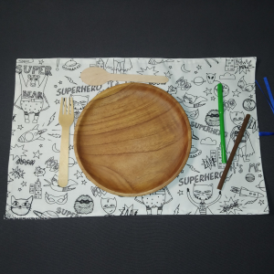 Set de table à colorier lavable super hero