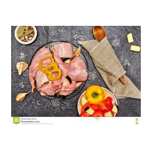 Lapin entier decoupé