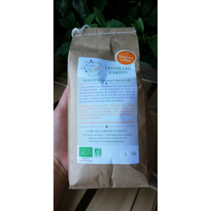 Lentilles vertes épierrées