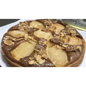 Tarte poires amande 6 pers