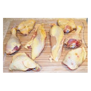 Poulet gros découpé