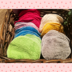 Lingettes rondes lavables