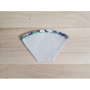 Filtre à café en lin bio - trèfles