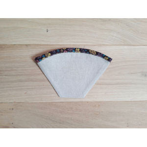 Filtre à café en lin bio - fleurs d'antan