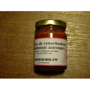 Confiture de cynorhodons et frambois