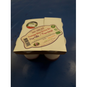 Fromage blanc framboise/myrtille x 4