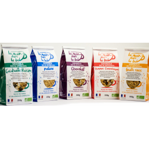 Granola cacahuètes raisins