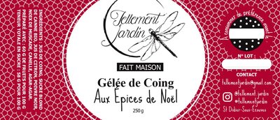 Gelée de coing aux épices de noël