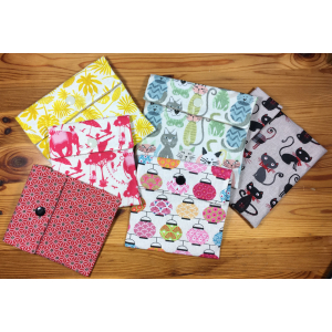 Pochette à savon coton et enduit