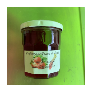 Confiture fraise rhubarbe