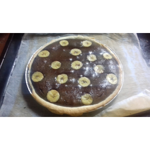Tarte chocolat bananes