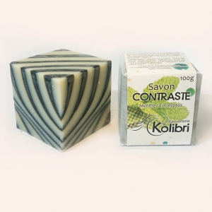 Savon contraste - menthe/eucalyp