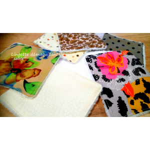 Lingette lavable 'sable'