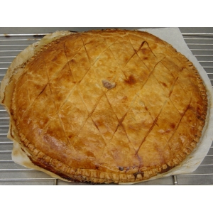 Tourte poulet et fondue de poireau