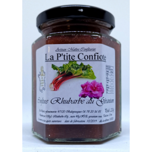Confiture de rhubarbe au géranium