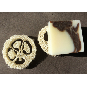 Porte savon végétal en luffa